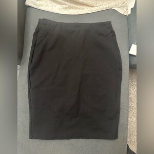 Promod Elegant Black Pencil Skirt